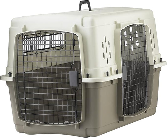Pet Lodge® Two Door Dog Crate | Designed for Air Transport | Side Door Dog Kennel | Easy to Clean Pet Crate | for Pets Up to 50 lbs | Medium