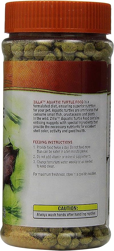 Zilla Aquatic Turtle Extruded Food Pellets 6 Ounces (Pack of 2)