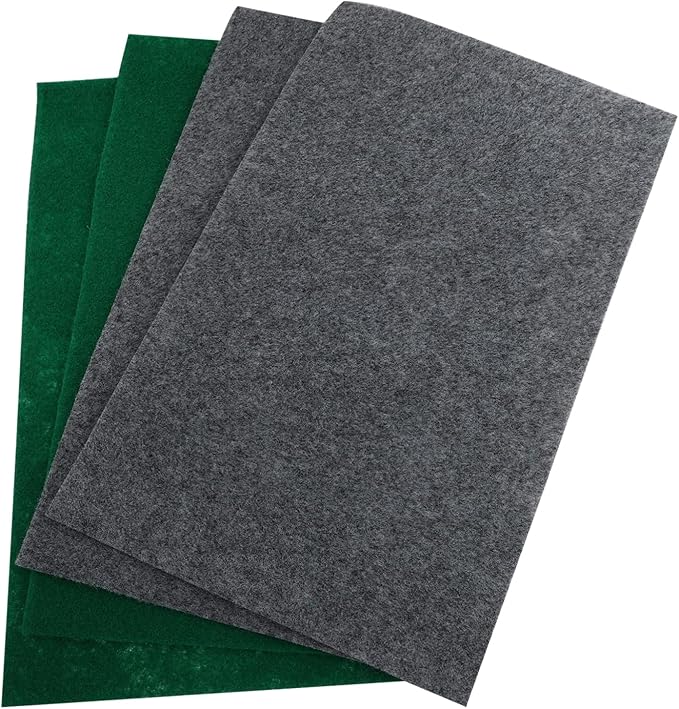 BESPORTBLE 4pcs Reptile Carpet for Terrarium Substrate Absorbent Liner Bedding for Snakes Lizards Tortoises Mats Non-Abrasive Easy to Clean