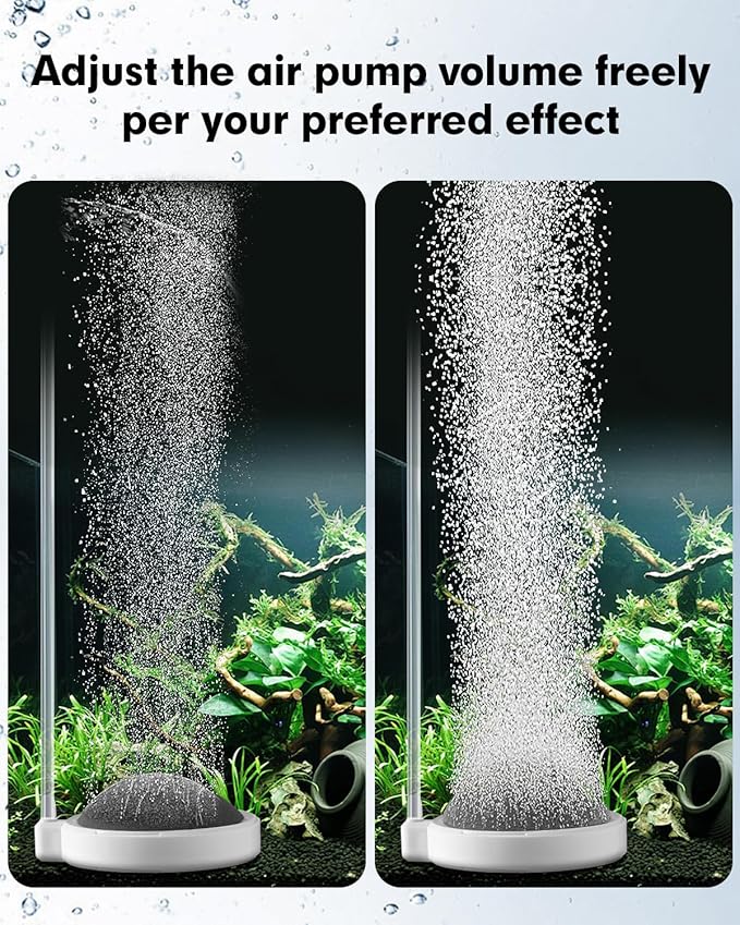 Air Stone for Aquarium Fish Tank Bubbler, 3.2 Inch Nano Air Bubble Stone Aerator Accessories Bubbler for Fish Tank Air Pump Hydroponics