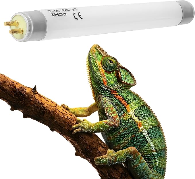 T5 HO UVB 5.0 Reptile Replacement Tube, 4W 6 in Linear Fluorescent Lamp, for Rainforest Reptiles
