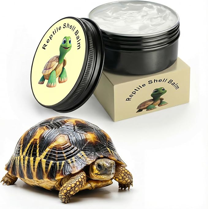 Tortoise Shell Conditioner Balm for Turtle Shell Care – Moisturizer Treatment for Dry Shell, Land Reptile Hydration Cream 2 oz