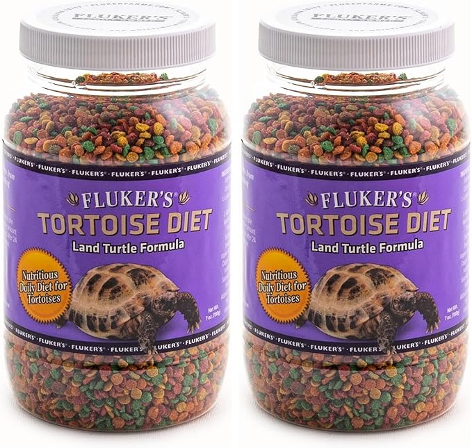 Fluker's Premium Tortoise Diet Small Pellet Food, 7 oz (Pack of 2)