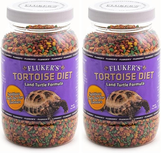 Fluker's Premium Tortoise Diet Small Pellet Food, 7 oz (Pack of 2)