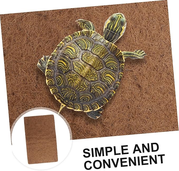 BESPORTBLE 3pcs Reptile Tank Substrate Liners Coconut Fiber Mat Reptile Bedding Supplies Mat