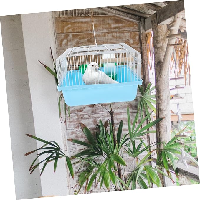 Lightweight Bird Carrier with Integrated Perch and Food Tray for Small Birds for Parakeets Lovebirds and Other Small Animals
