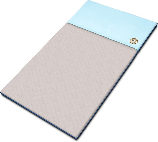 GuineaDad Original Reusable Cage Liner – Blue Fleece Bedding with Burrowing Pocket – Extra Absorbent Core & Waterproof Bottom – Fits C&C 2x4 Guinea Pig Cages – Small Animal Supplies