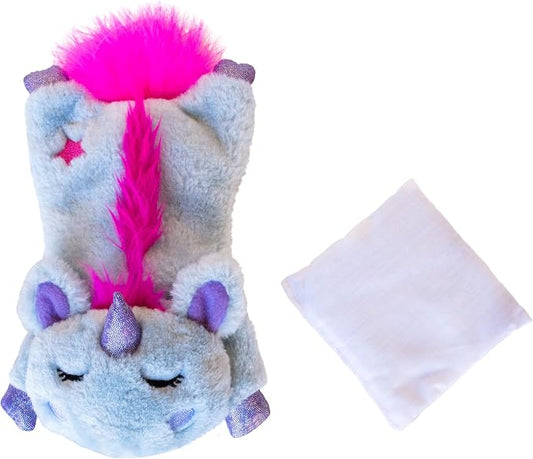 Catstages Cuddle Pal Unicorn Soothing Plush Purple Cat Toy, 8.5" x 5.5" by Catstages