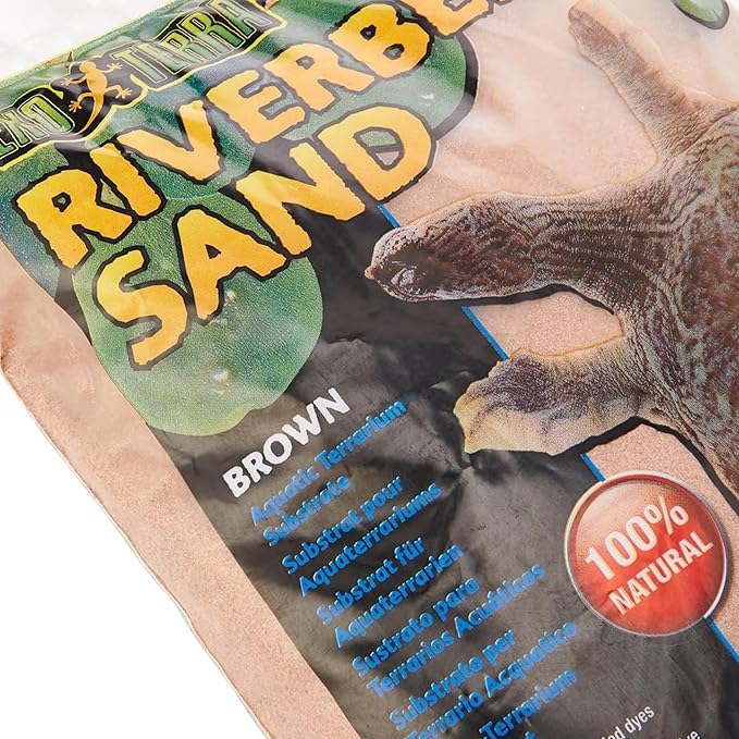 Exo Terra Riverbed Sand, 10-Pounds - Real Riverbed Sand with No Added Dyes or Chemicals (Pack of 3)