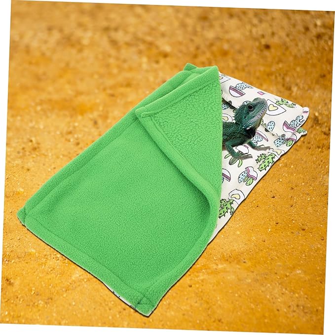 BESPORTBLE Reptile Sleeping Blanket Pillow Comfortable Washable Lizard Sleep Bag for Reptiles Warmth Mat for Bearded Dragons Compact and Lightweight Pet Sleeping Mat