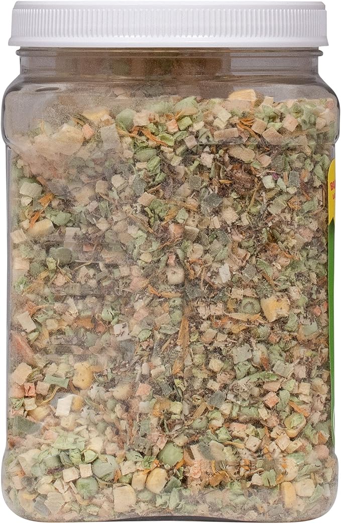 Healthy Herp Veggie Mix Instant Meal for Reptiles - Nutritious Bearded Dragon Accessories, Bearded Dragon Food - Made in USA - Quick Prep, Ideal for Box Turtles, Lizards, Tortoises - 7.5 oz (212g)
