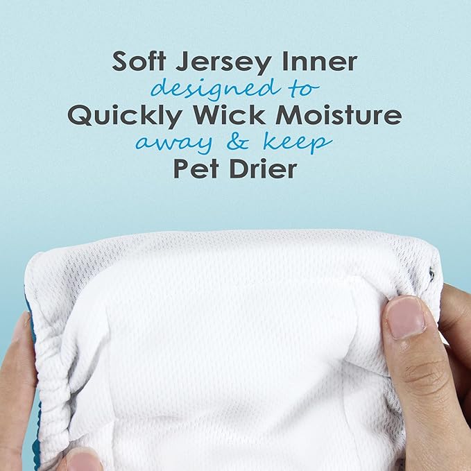 Wegreeco Washable Male Dog Belly Band - Pack of 3 - Washable Male Dog Belly Wrap, XX-Large Doggie Diapers for Doggy Puppy (Bone, XX-Large)