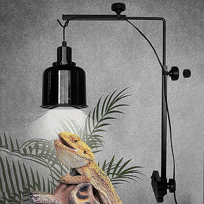 Reptile Glass Mount Lamp Stand, Reptile Light Stands Adjustable, Adjustable Heat Light Fixture Holder, Aquariums Hunging Lights Stand | Adjustables Small Reptiles Dome Lamp Bracket For Tortoise