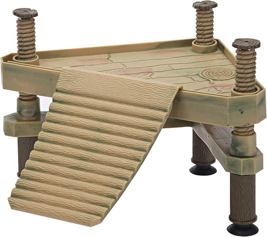 Penn-Plax Reptology Floating Turtle Pier and Basking Platform – Decorative, Functional, and Naturally Inspired – Small