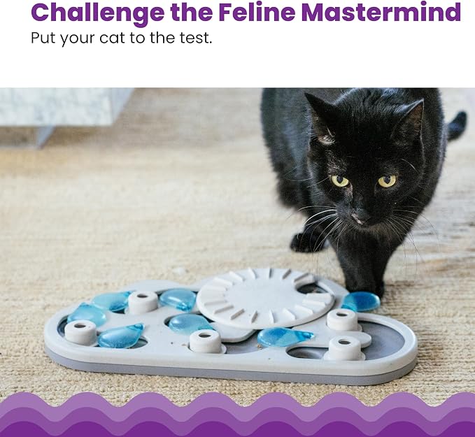 Catstages Nina Ottosson Rainy Day Puzzle & Play Cat Toy Treat Puzzle, 14" - Image 2