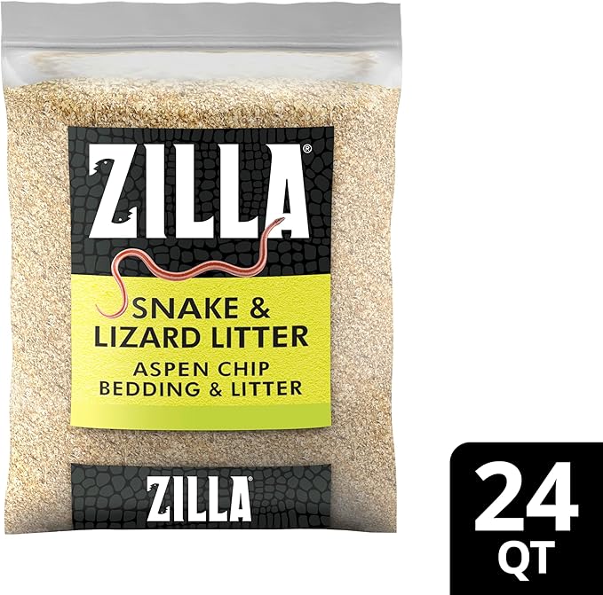 Zilla Reptile Terrarium Bedding Substrate Snake and Lizard Litter, 24 Quart