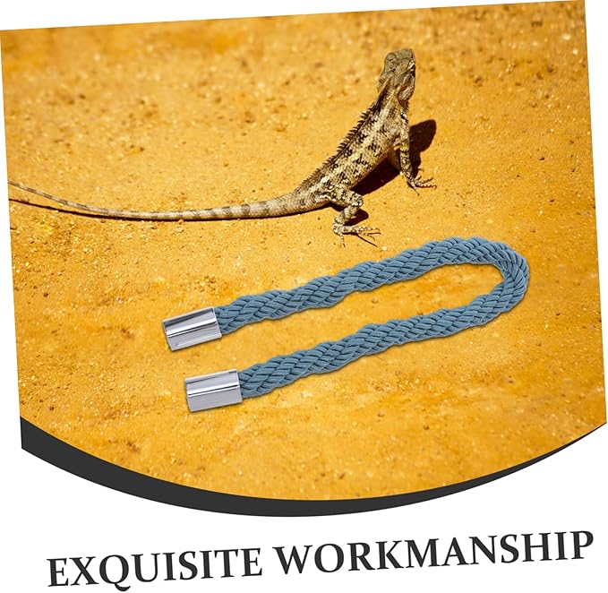 VICASKY Bearded Dragon Climbing Rope Bridge Multi-Functional Reptile Swing Toy for Lizards Geckos and Crabs Sturdy Climbing Accessory for Reptile Tanks and Terrariums