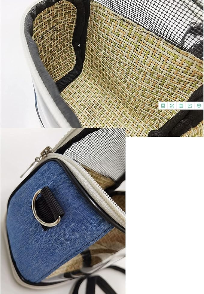 LUCBEI Bird Cage Bird Travel Bag Portable Small Animal Outgoing Gear Transparent Breathable Outing Tote Bag Suitable for All Kinds of Small Birds Pet Supplies