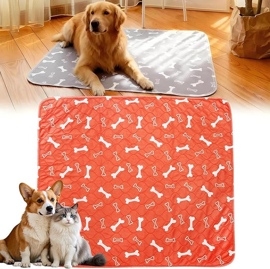 Puppy Pads with pheromones, Elite Pads for Cats, Washable Puppy Pads for Dogs and Cats, Leak-Proof & Anti-Slip Pet Training Pad for Home & Travel(Red, L: 31.5" × 27.6")