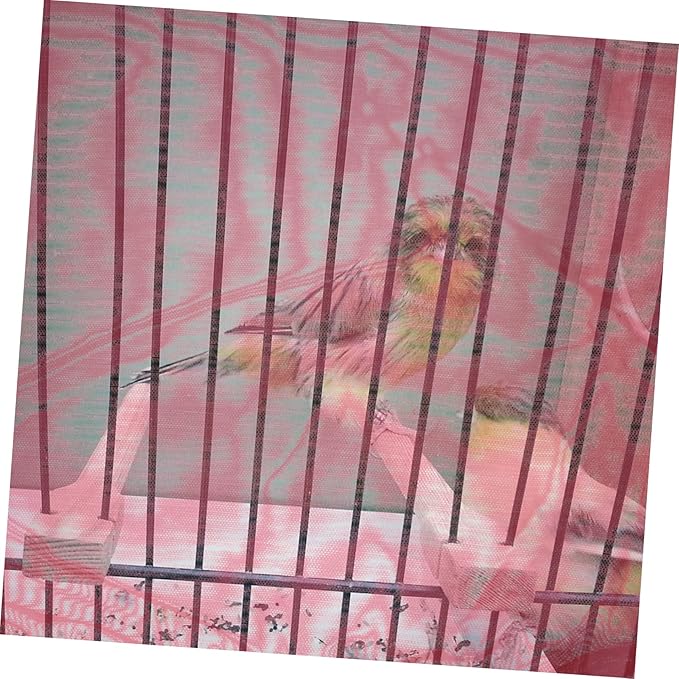 Mipcase 15pcs Mesh Pouch for Parrot Cage Bird Cage Accessories Parakeet Storage Bag Bird Carrying Bag Cloth Random Color