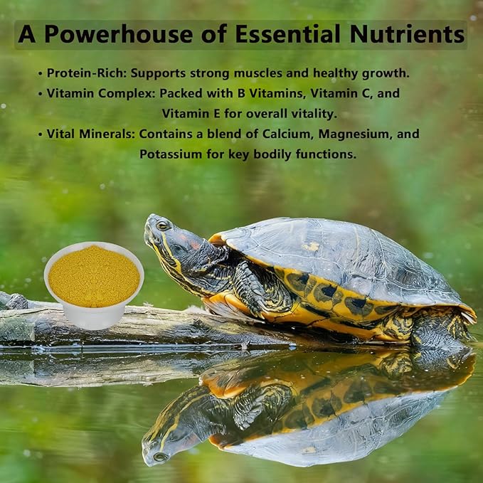 Premium Bee Pollen for Bearded Dragons, Reptiles, Chameleons, Geckos, Amphibians, Natural Appetite and Immune Support, 8 oz Resealable Bag