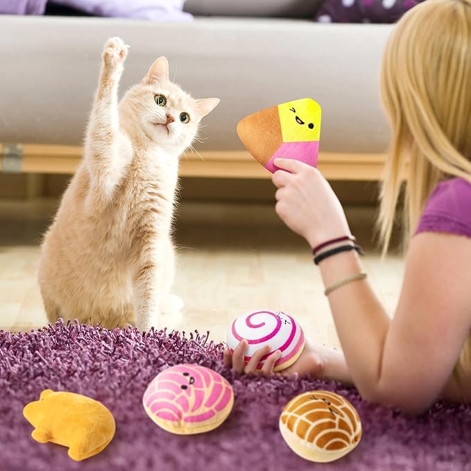 L1rabe Mexican Concha Catnip Stuffed Toys for Cats- Gifts for Kitten Lovers - Image 4