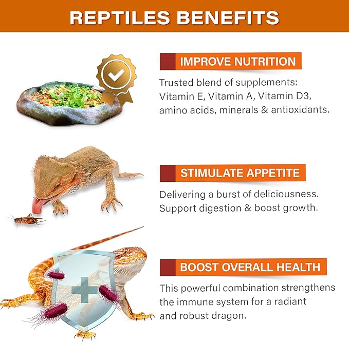 Gargeer 2oz Bearded Dragon Food Supplement, Flower Salad Mix Topper. Supercharge Juveniles & Adults Appetite, Health & Immune System. Complete Diet, Rich with Vitamins, Made in The USA. Enjoy!