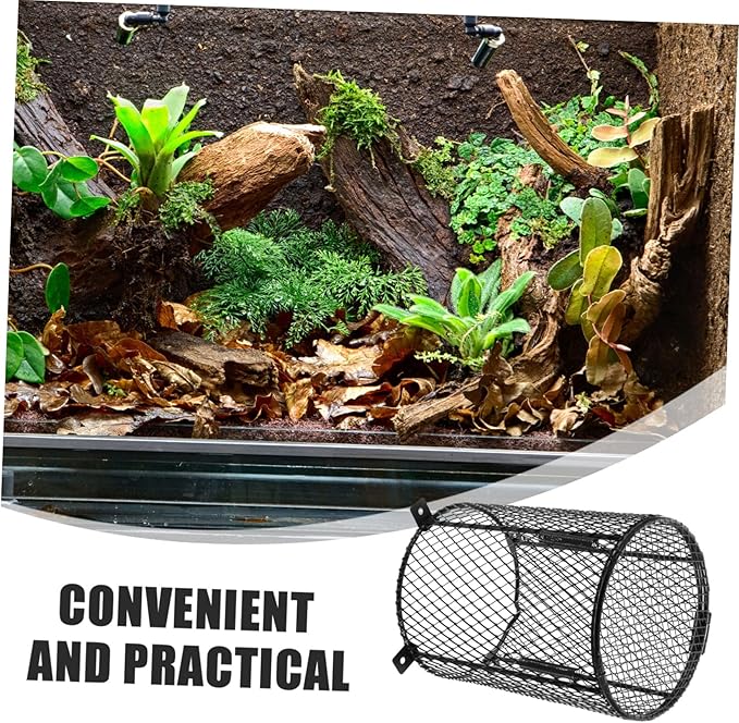 SOLUSTRE Reptile Heat Lamp Shade Anti-Scald Protection Ceramic Heating Bulb Cover Heat Lamp Mesh for Reptile Cages for Lizards Snakes and Turtles