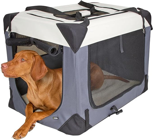 Kerbl Travel Box Journey, 70 x 52 x 52 cm, Grey/Beige