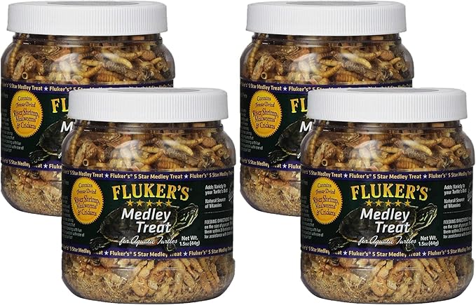Fluker Labs SFK72020 Aquatic Turtle Medley Treat Food, 1.5-Ounce (Pack of 4)