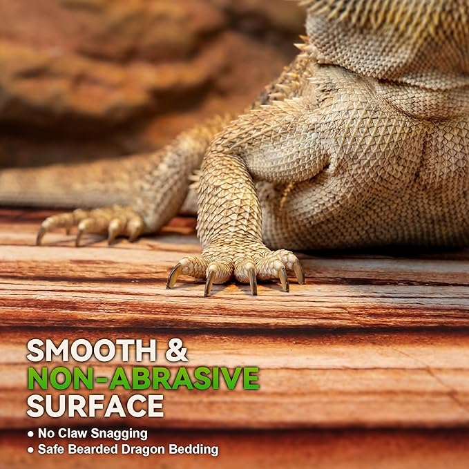 Saillong Reptile Carpet 2Pcs 40 Gallon, 36*17in Reptile Mat for Bearded Dragon Tank Accessories, Terrarium Liner Bedding Mat for Lizard, Gecko, Snake, Chameleons, Tortoise with Tweezers Feeding Tong