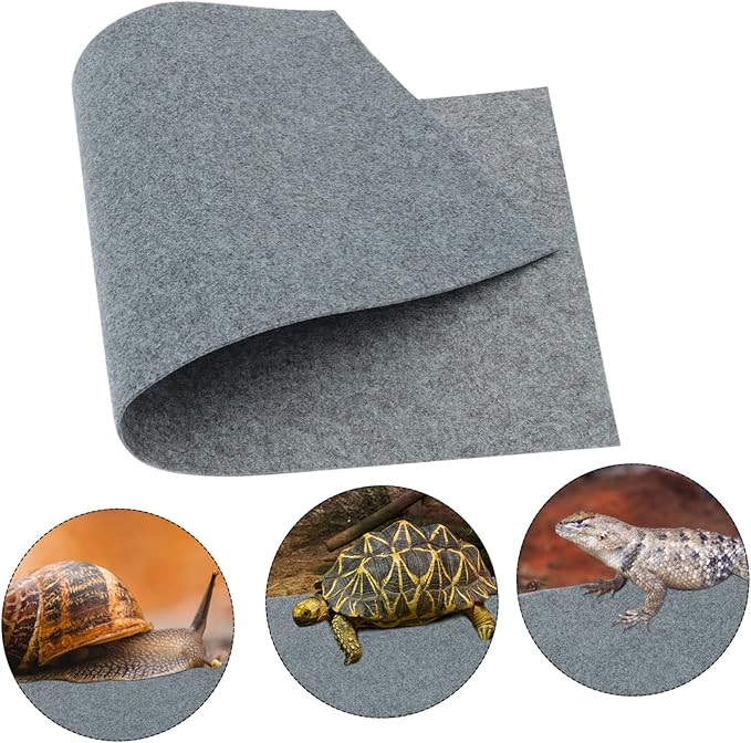 POPETPOP Beard Dragon Lizard Carpet Reptile Terrarium Liner Pet Bedding Substrate for Snakes Turtles and Lizards Absorbent Mat