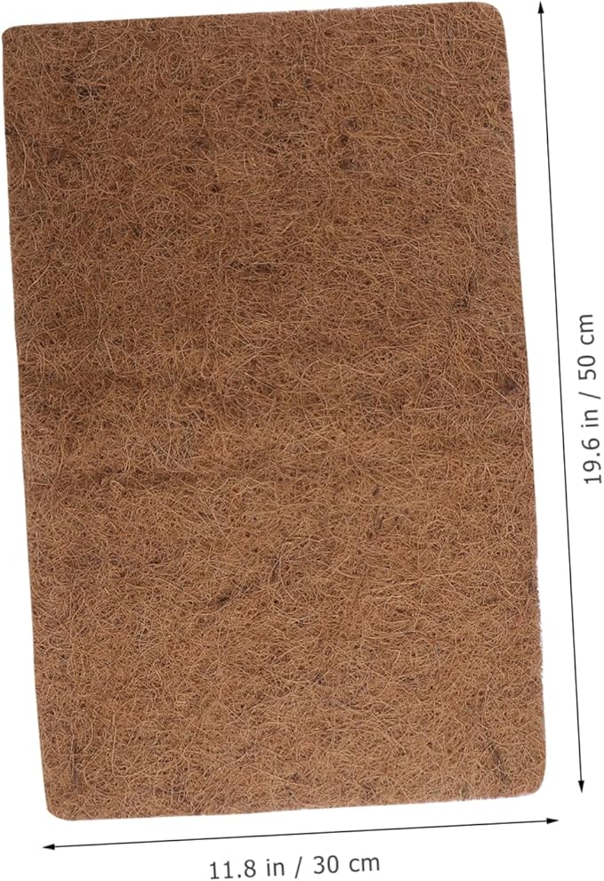Abaodam 3pcs Climbing Pet Mat Terrarium Reptile Coconut Mat Pet Habitat Soft Mat Substrate Fiber Matting Pads Liner Reptile Bedding Mat Accessories Turtle Tortoise Bedding Lizard