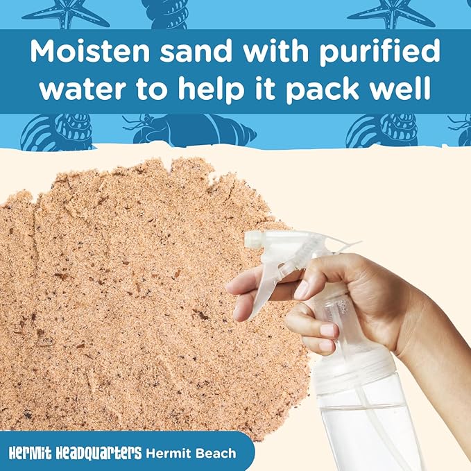 Fluker's All Natural Premium Hermit Crab Sand Substrate, Sand Mixture with Coconut Fiber, For Hermit Crab Tanks, 12 lbs.