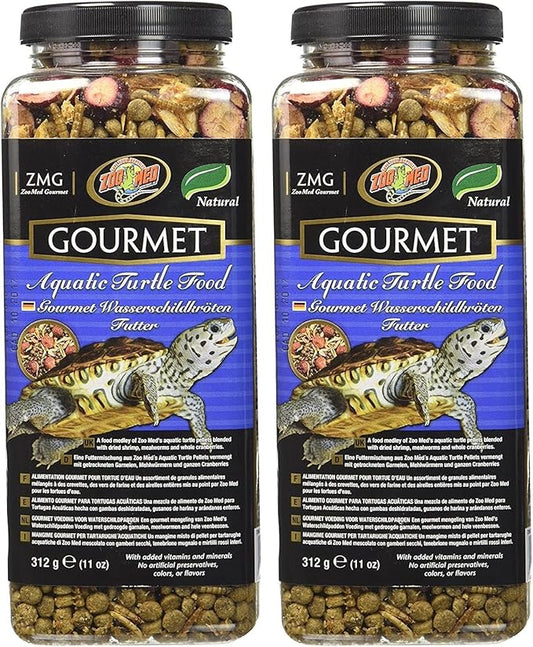Zoo Med Gourmet Aquatic Turtle Food 11 oz. (Pack of 2)