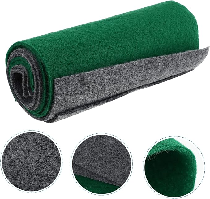 Totority 4pcs Reptile Carpet for Terrarium Snake Bedding Mat Washable Substrate Strong Water Permeability for Lizard and Tortoise Enclosures Gray Green