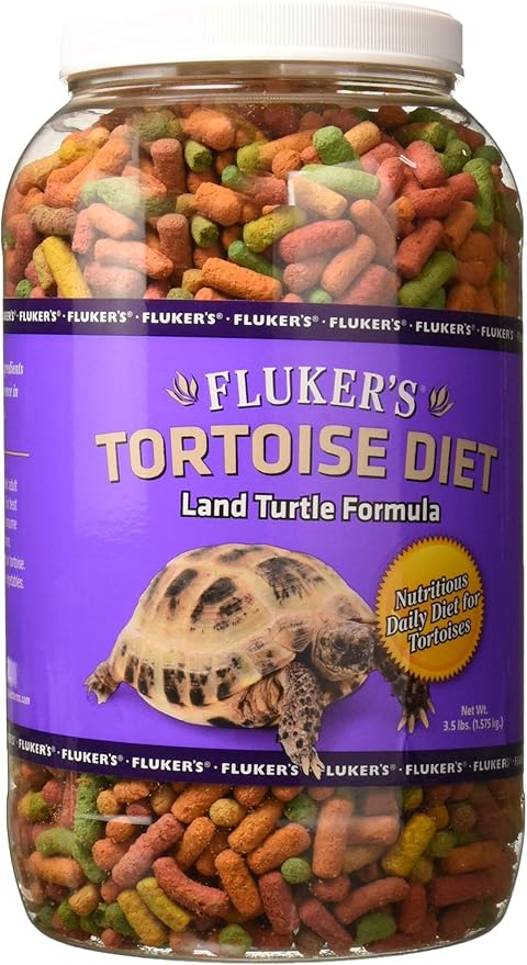 Fluker's Tortoise Diet, Large Pellet Food, Land Turtle Formula, 3.5 lbs.
