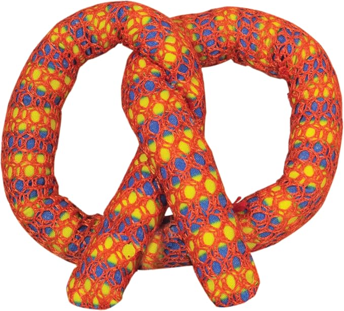 Catstages Catnip Plaque Away Pretzel Interactive Cat Dental Chew Toy, 2.8" by Catstages