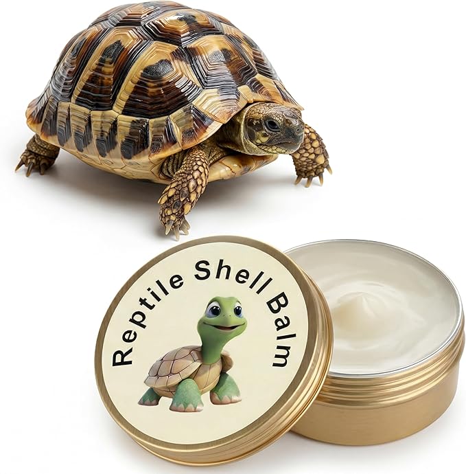 2.7 Oz Tortoise Shell Balm Ointment for Sulcata, Russian & Hermann ?€? Shell Conditioner Cream for Dry, Dull Scutes ?€? Reptile Wax Treatment for Turtle Lotion
