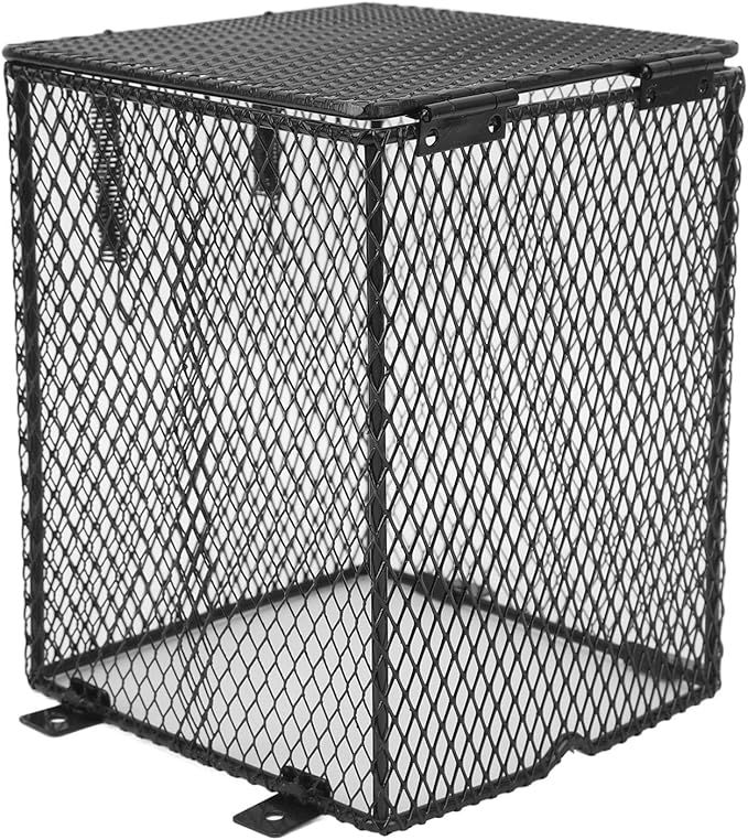 GLOGLOW Reptile, Anti Scald Heater Guard, Universal Fit for Most Reptiles, Easy Installation, Metal Construction (Height: Approx. 45mm/1.77in)