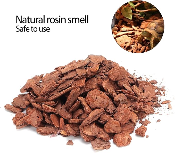 Honio Bark Bedding, Tortoise Bedding Can Provide Them with a Much Safer Environment Safely for Indoor Plants for Reptile Life for Gardening for Pet Bedding