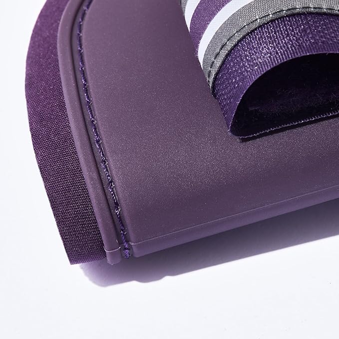 HORZE Adepto Open Front Tendon Boots | Durable Shell with Neoprene Lining - Blackcurrant Purple - Horse