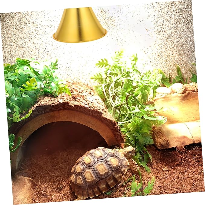 BESTonZON Reptile Lamp Heating Lampshade Deep Insulation Heat Bulb Shade Safety for Tortoise Tanks