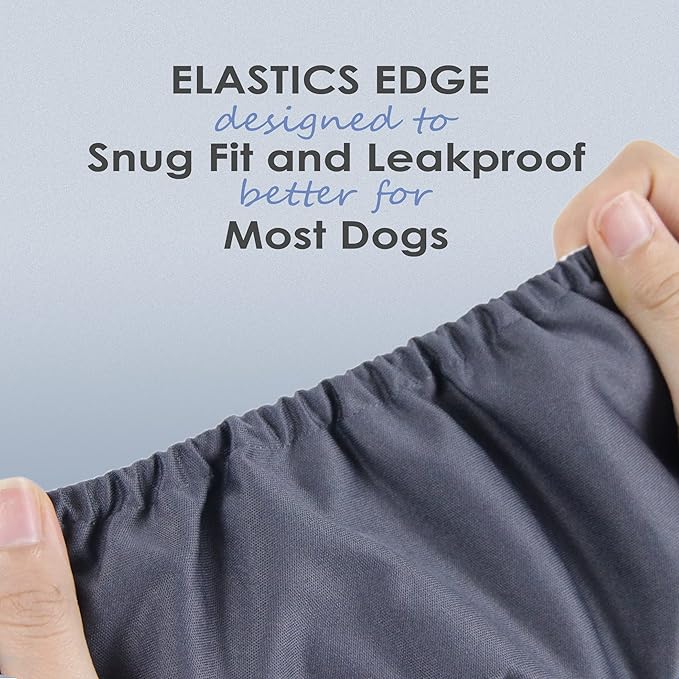 wegreeco Washable Male Dog Belly Band (Stylish Pattern)- Pack of 3 - Washable Male Dog Belly Wrap, Dog Diapers Male (Black, Charcoal, Navy, XX-Large)