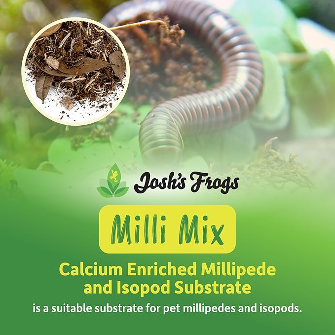 Josh's Frogs Milli Mix Calcium Enriched Millipede and Isopod Substrate (10 Quarts)