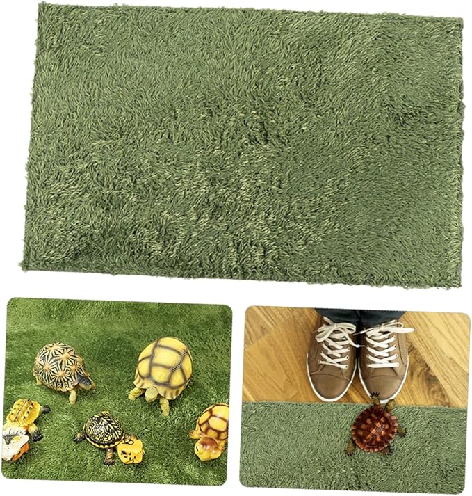 POPETPOP Crawl Pets Mat Reptile Heat Pad Reptile Carpet Moss Fake Lawn for Pet Carpet Tank