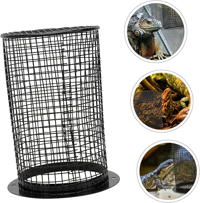 Holibanna Reptile Lamp Cover Ceramic Heating Shade Practical Anti-Scald Design for Climbing Pets Suitable for Lizards and Snakes