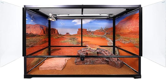 Carolina Custom Cages, 36Lx18Wx24H Tall Large Terrarium; Easy Assembly