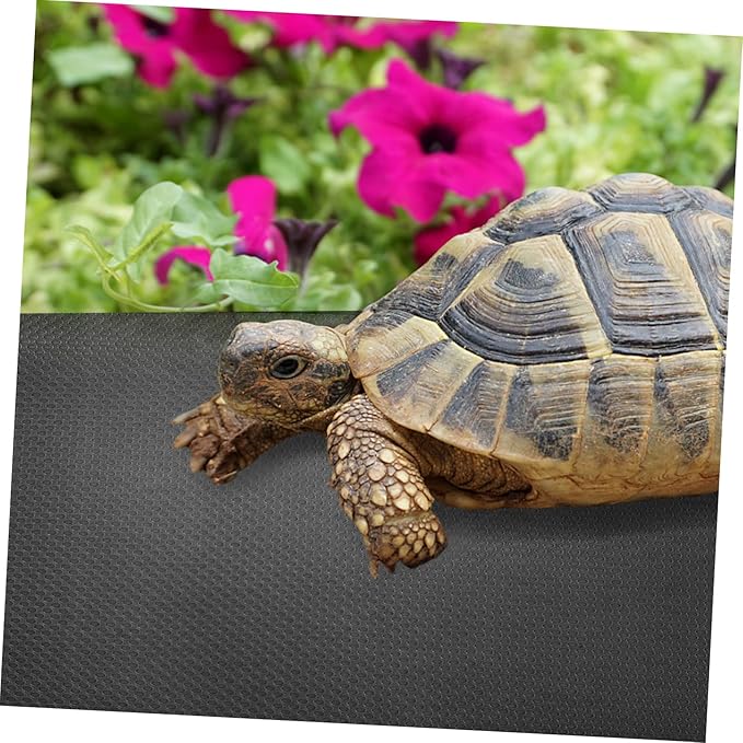 VOSAREA Reptile Carpet Mat Durable Substrate for Bearded Dragon Tortoise and Gecko Tanks Non Slip Terrarium Bedding Easy Waste Collection