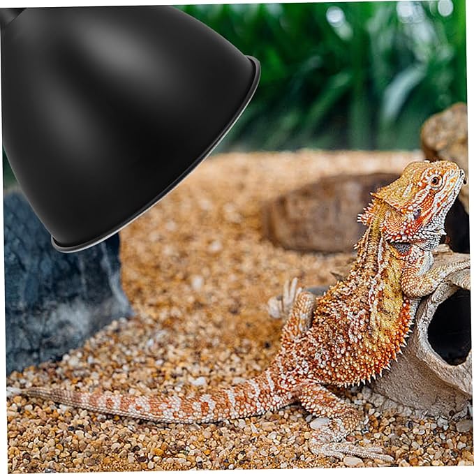 Levemolo 2pcs Box Heat Lamp Shade for Reptile Box Insulated Energy-Saving Lamp Cover Terrarium Supplies